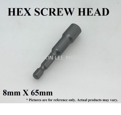 HEX SCREW HEAD 8mm x 65mm 