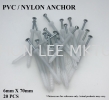 PVC PLUG / NYLON ANCHOR 6MM X 70MM 6MM X 70MM PVC PLUG (NYLON ANCHOR) BOLTS, NUTS AND FASTENERS 