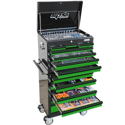 SP TOOLS CUSTOM SERIES TOOL KIT - 506PC - METRIC/SAE - GREEN/BLACK SP50164G