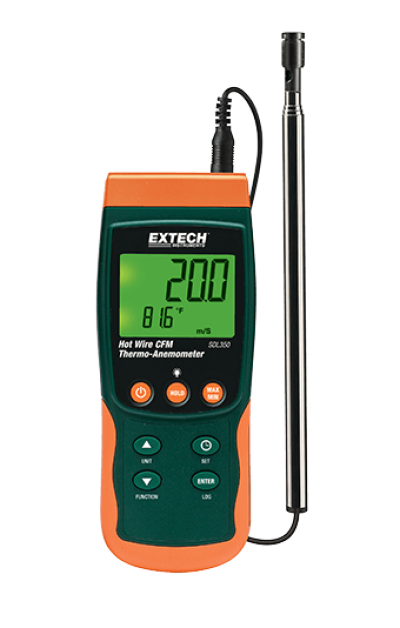 EXTECH SDL350 : Hot Wire CFM Thermo-Anemometer/Datalogger