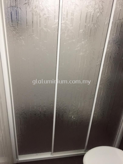 shower aluminium + pvc @BLOCK A Suria Residence jalan residence Bandar Mahkota Cheras. cheras 