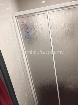 shower aluminium + pvc @BLOCK A Suria Residence jalan residence Bandar Mahkota Cheras. cheras 