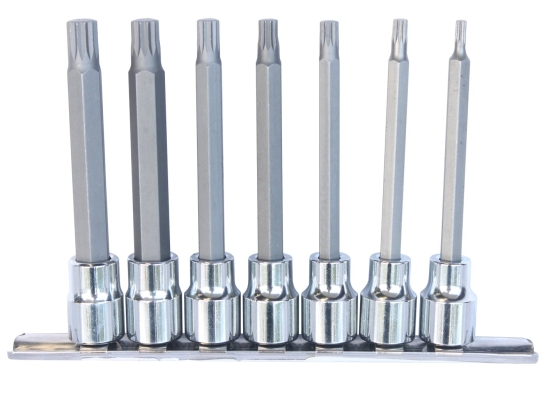 SP TOOLS 3/8"DR DEEP SOCKET RAIL SET - 7PC - SPLINE SP20544