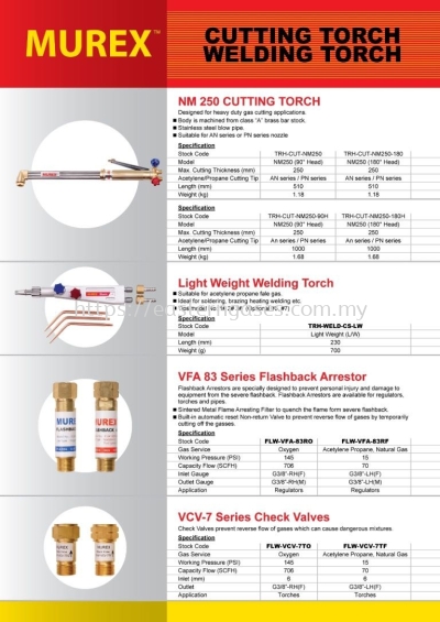 CUTTING/WELDING TORCH & PART