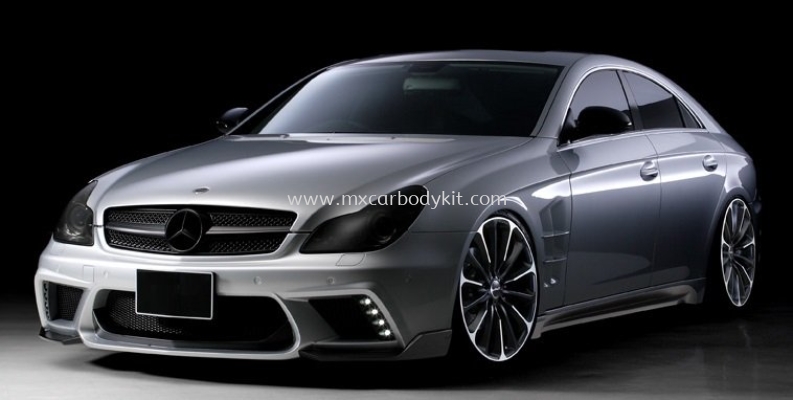 MERCEDES BENZ W219 BLACK BISON STYLE DESIGN FULL SET BODYKIT + SPOILER