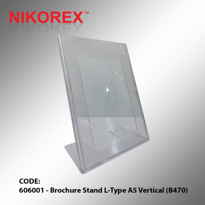 606001 - Brochure Stand L-Type A5 Vertical (B470)