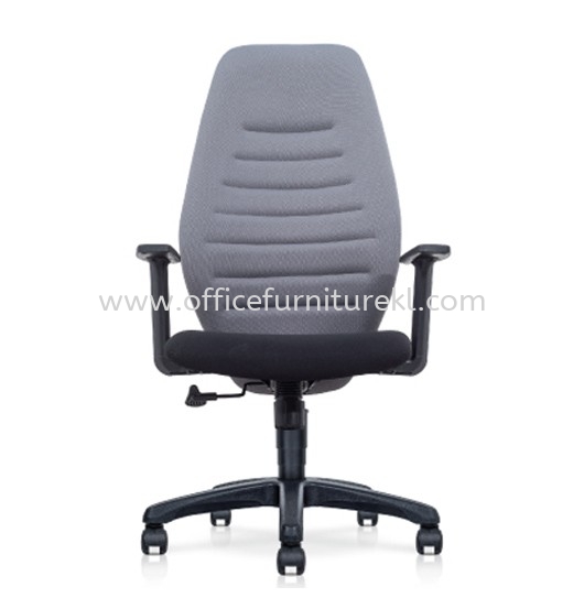 FLANNEL STANDARD HIGH BACK FABRIC CHAIR C/W POLYPROPYLENE BASE