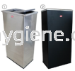 IMEC SF 30 - S/Steel Black Powder Coated (Body) Rectangular Flap Top Bin  Ͱ Ͱ