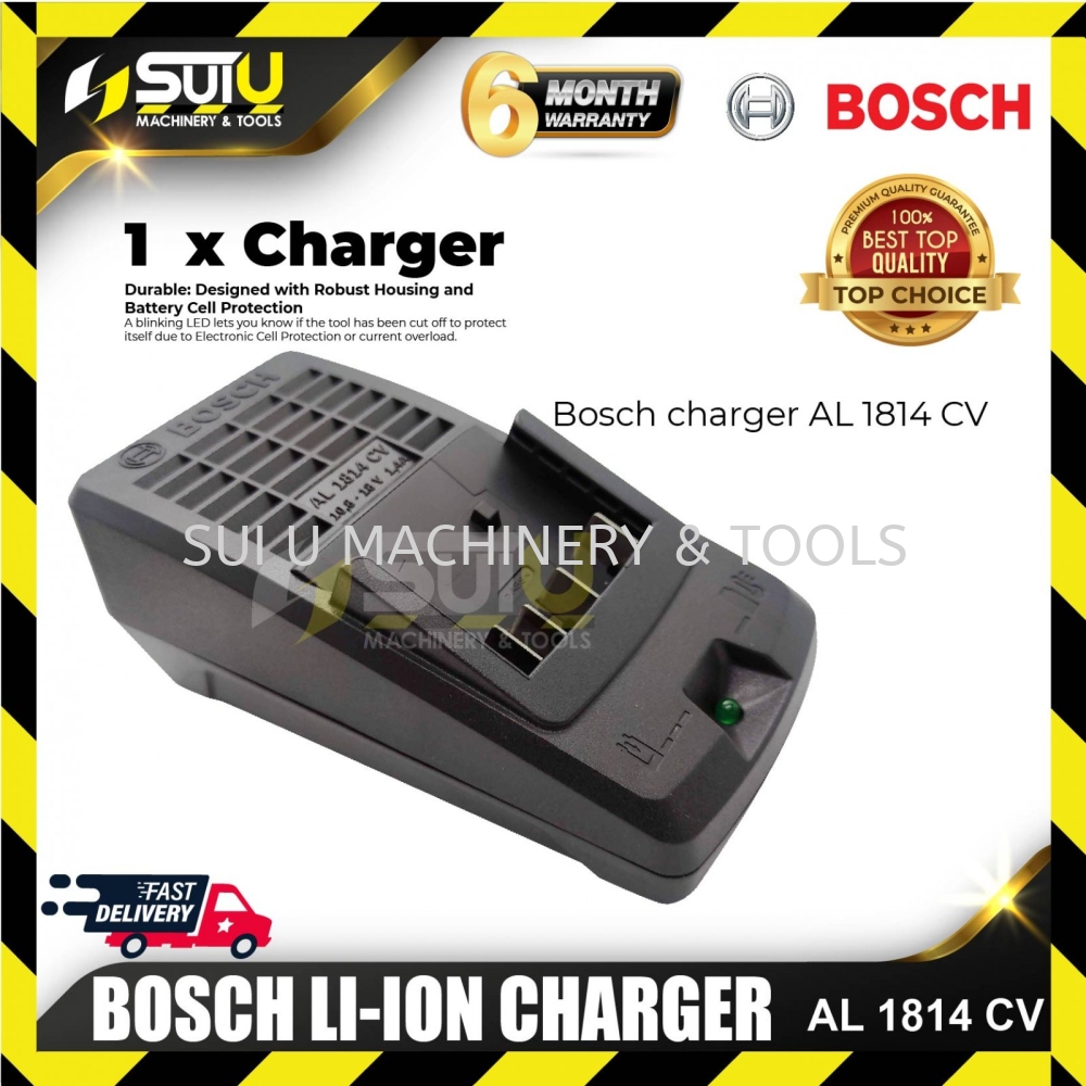 Bosch 18v Battery Charger AL1814CV Battery Charger Battery & Electrical  Kuala Lumpur (KL), Malaysia, Selangor, Setapak Supplier, Suppliers, Supply,  Supplies | Sui U Machinery & Tools (M) Sdn Bhd