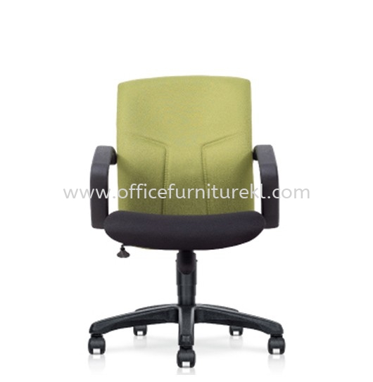 MALLIS STANDARD LOW BACK FABRIC CHAIR C/W POLYPROPYLENE BASE