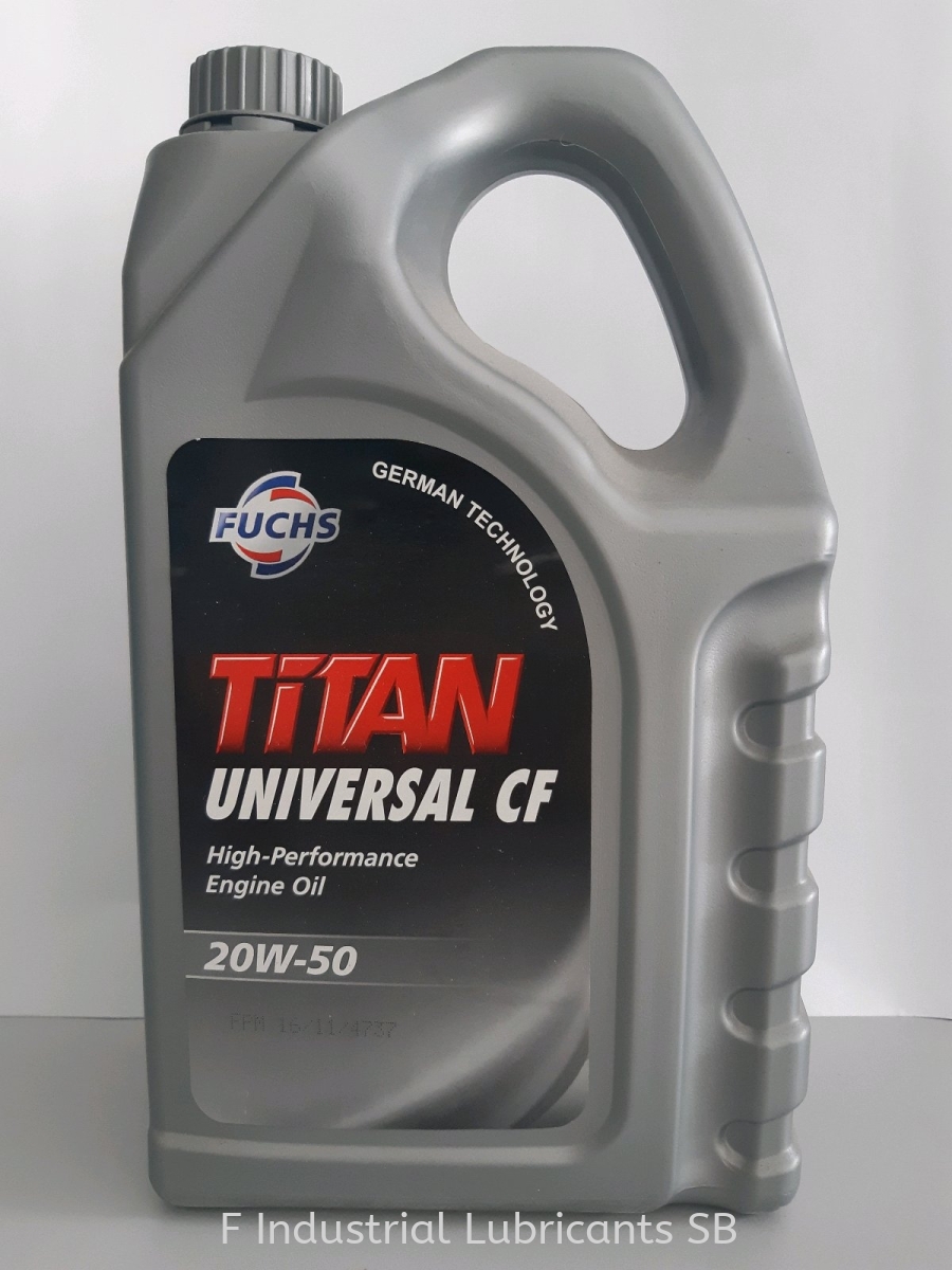 TITAN UNIVERSAL CF SAE 20W-50 (4L/5L) FUCHS Engine Oils Distributor,  Supplier, Supply, Supplies ~ F Industrial Lubricants Sdn Bhd