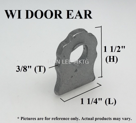 WI DOOR EAR [1 1/2"(H) X 1 1/4"(L) X 3/8"(T)]