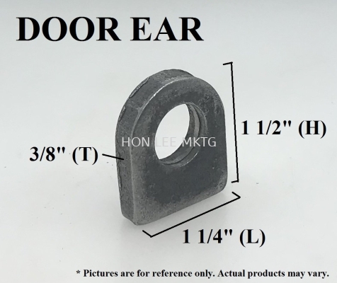 DOOR EAR 3/8"(T) X 1 1/4"(L) X 1 1/2"(H) (PENDEK-TEBAL)