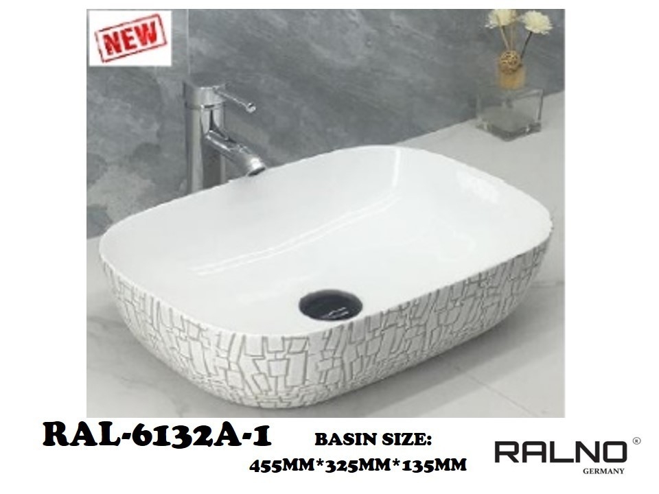 RAL-6132A-1 Art Basin Bathroom / Washroom Choose Sample / Pattern Chart