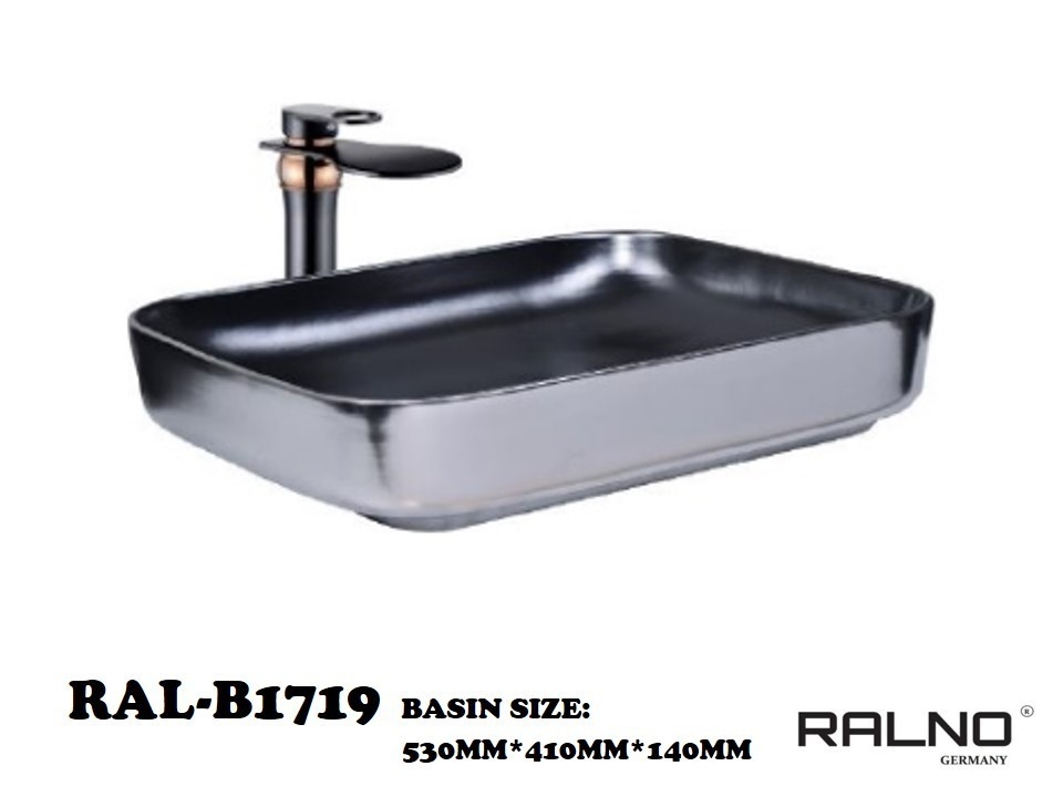 RAL-B1719 Basin Jenis Seni Bilik Mandi / Tandas Carta Pilihan Warna Corak