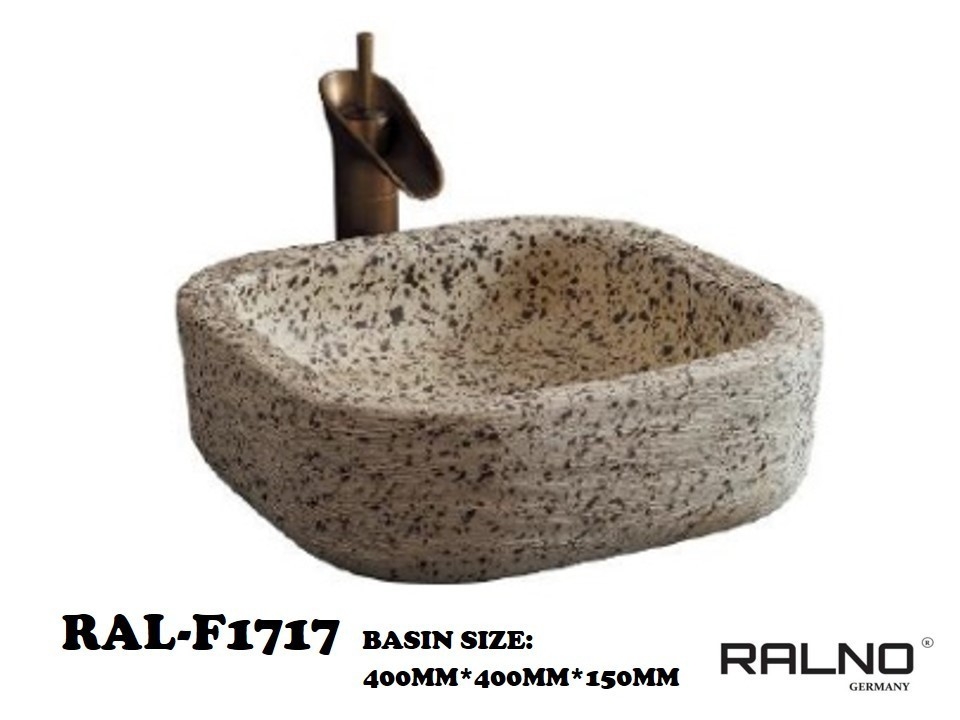 RAL-F1717 Basin Jenis Seni Bilik Mandi / Tandas Carta Pilihan Warna Corak