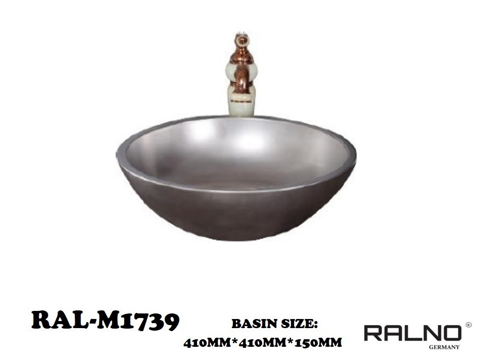 RAL-M1739 Basin Jenis Seni Bilik Mandi / Tandas Carta Pilihan Warna Corak