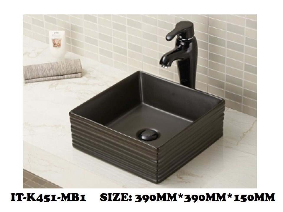 IT-K451-MB1 Art Basin Bathroom / Washroom Choose Sample / Pattern Chart