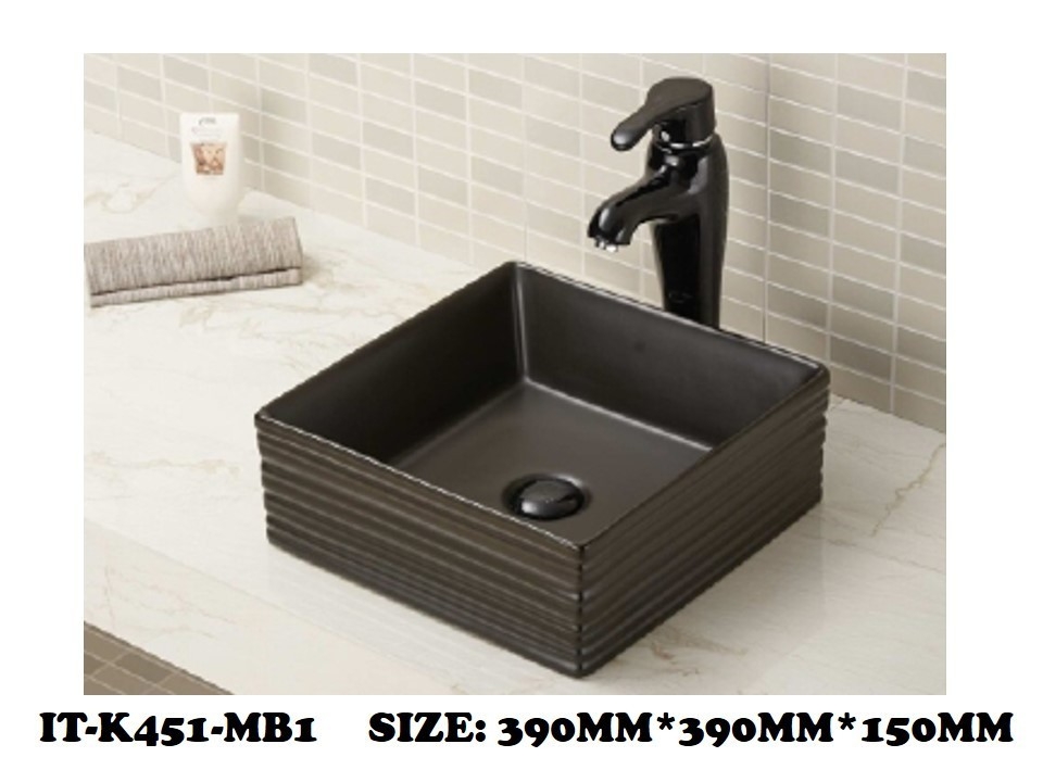 IT-K451-MB1 Basin Jenis Seni Bilik Mandi / Tandas Carta Pilihan Warna Corak