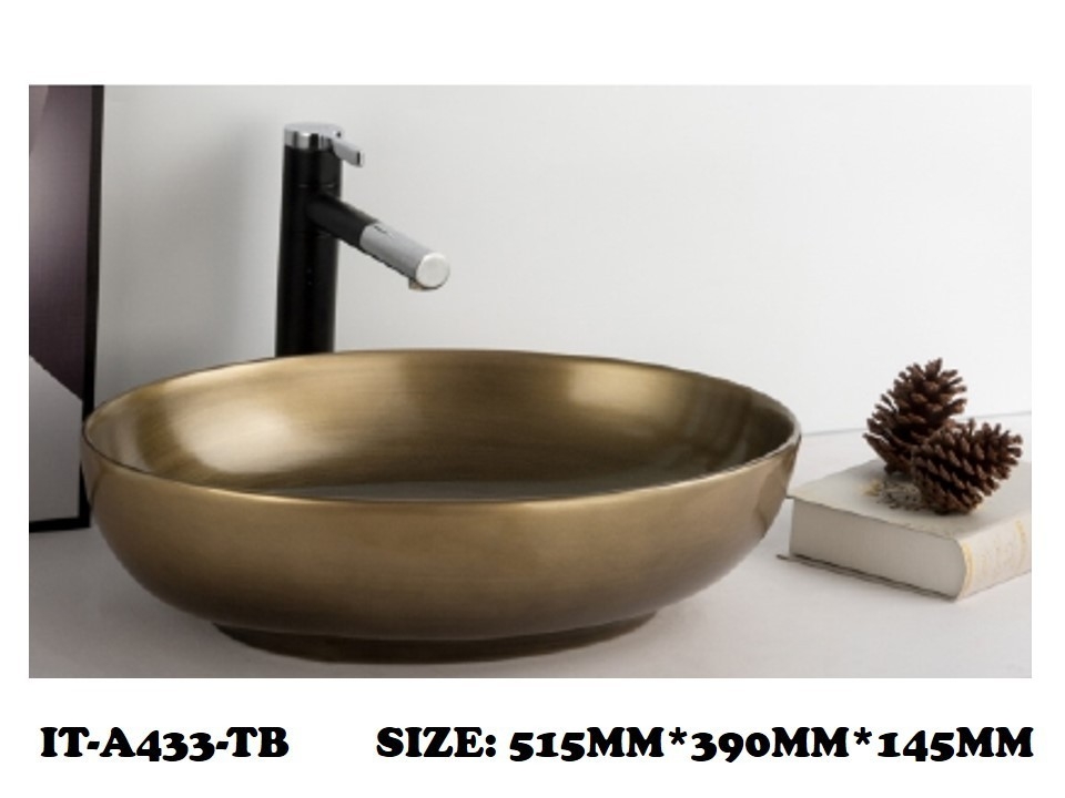 IT-A433-TB Art Basin Bathroom / Washroom Choose Sample / Pattern Chart