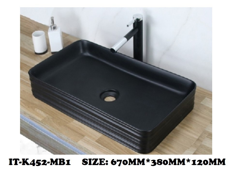 IT-K452-MB1 Basin Jenis Seni Bilik Mandi / Tandas Carta Pilihan Warna Corak