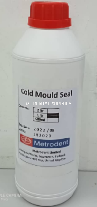 COLD MOUL SEAL (PLASTER COATING SOLUTION), 1LITRE METRODENT