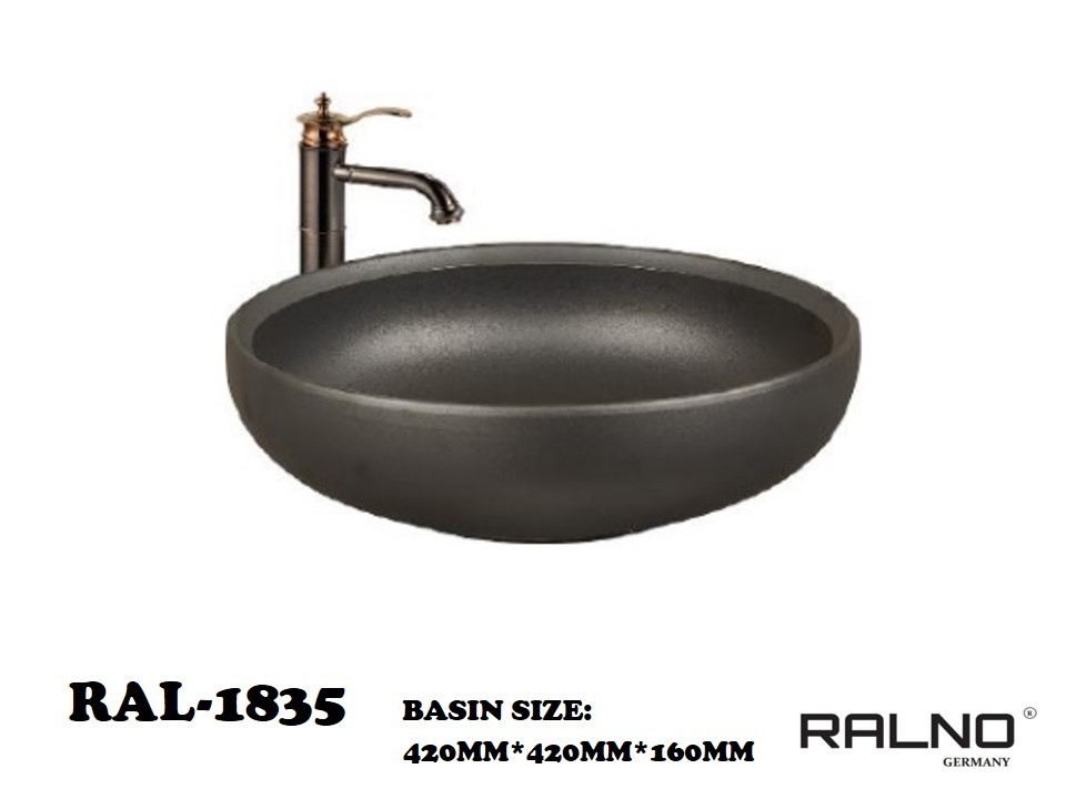 RAL-1835 Basin Jenis Seni Bilik Mandi / Tandas Carta Pilihan Warna Corak