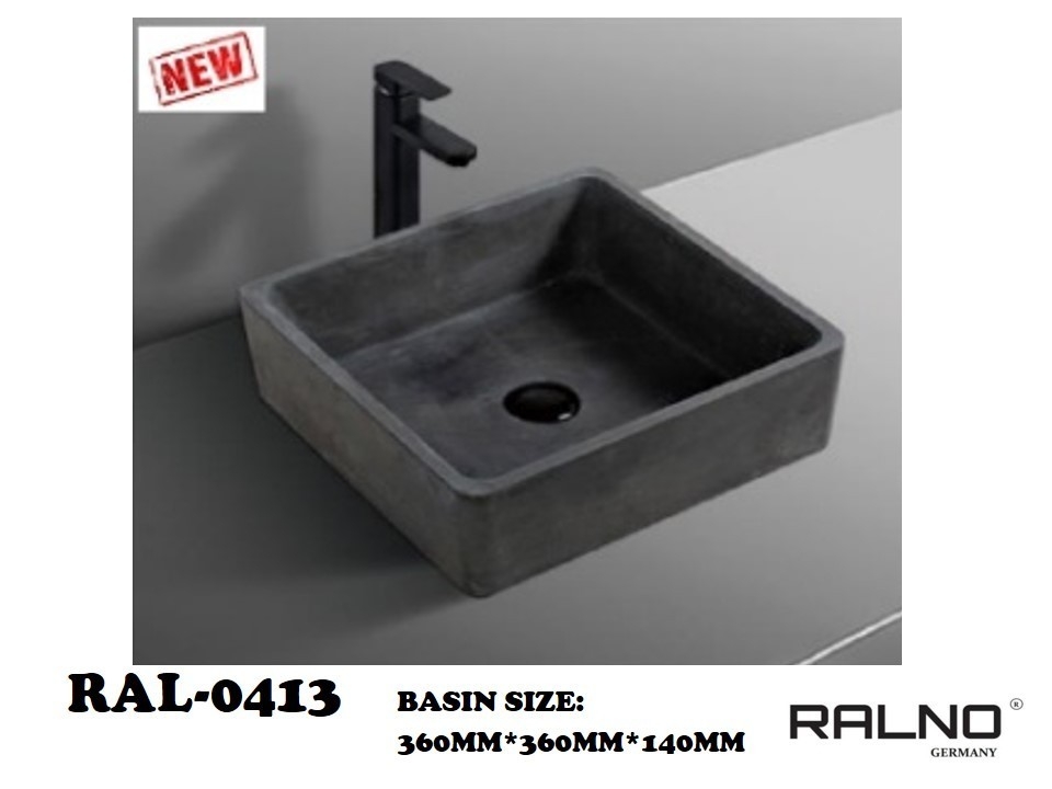 RAL-0413 Basin Jenis Seni Bilik Mandi / Tandas Carta Pilihan Warna Corak