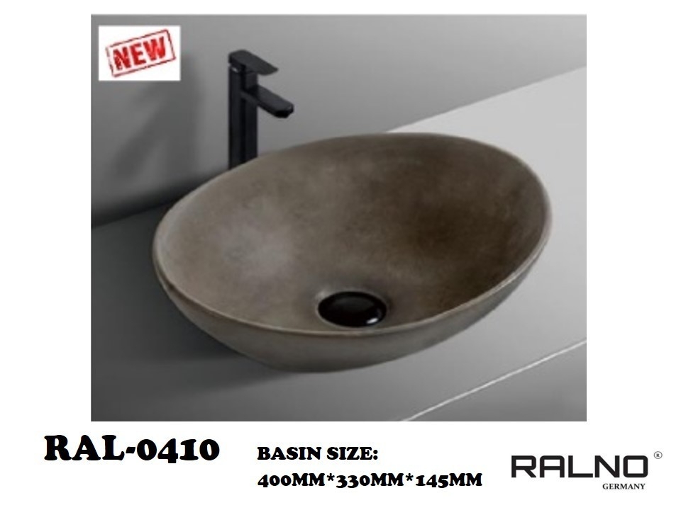 RAL-0410 Basin Jenis Seni Bilik Mandi / Tandas Carta Pilihan Warna Corak