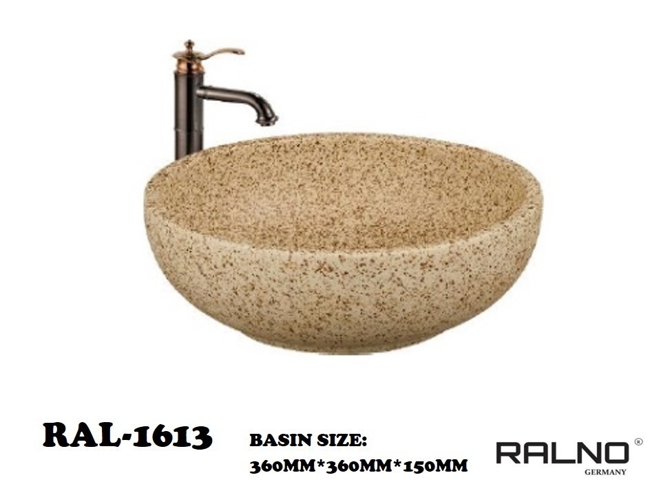 RAL-1613 Basin Jenis Seni Bilik Mandi / Tandas Carta Pilihan Warna Corak