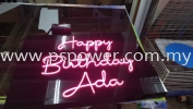 Birthday Wishes With LED Neon Signage Neon LED Signage SIGNAGE