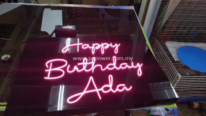 Birthday Wishes With LED Neon Signage