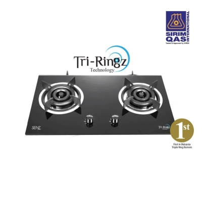 SENZ TRI-RINGZ TWIN BURNER GAS HOB  STOVE SZ-GS388