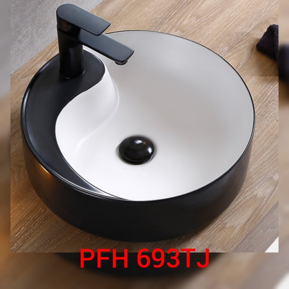 PFH 693TJ Basin Jenis Seni Bilik Mandi / Tandas Carta Pilihan Warna Corak