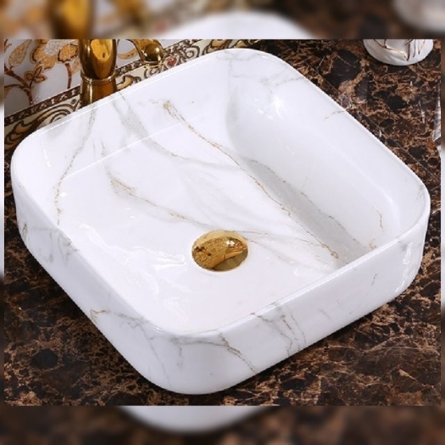 PFH 393914WHT Basin Jenis Seni Bilik Mandi / Tandas Carta Pilihan Warna Corak