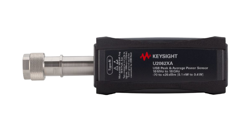 keysight u2062xa 10mhz to 18ghz usb wide dynamic range average & peak power sensor