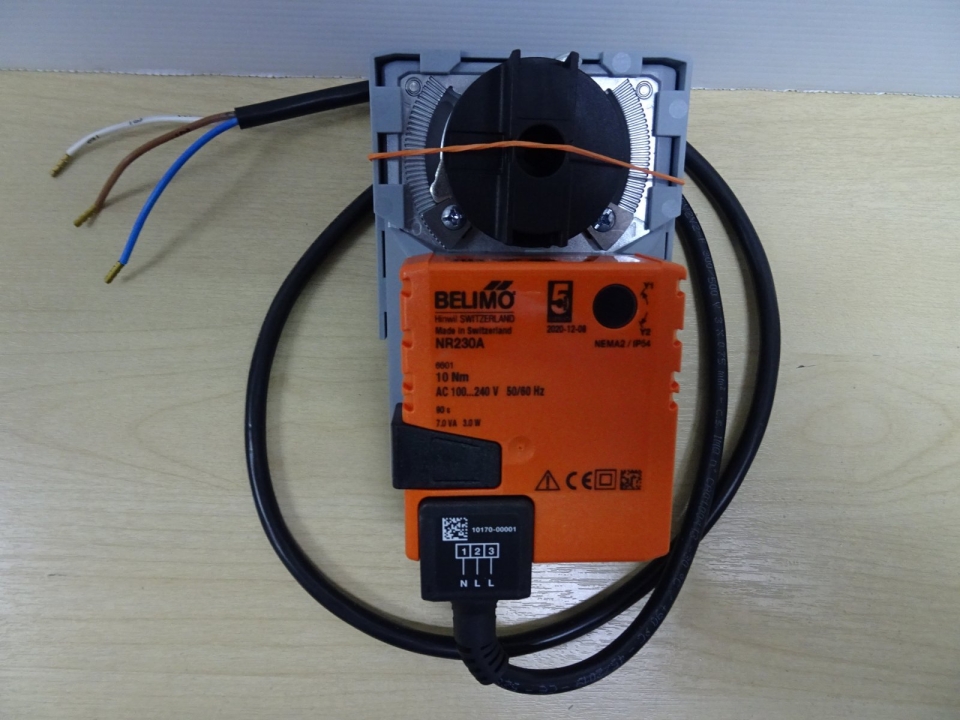 BELIMO NR230A OPEN-CLOSE NON-SPRING RETURN ROTARY ACTUATOR 10NM, 230VAC, 50/60HZ