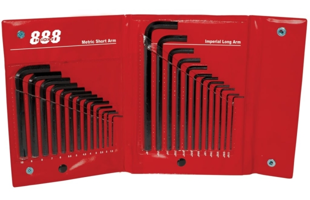 SP TOOLS KEY SET IN WALLET - METRIC & SAE - 25PC T834541