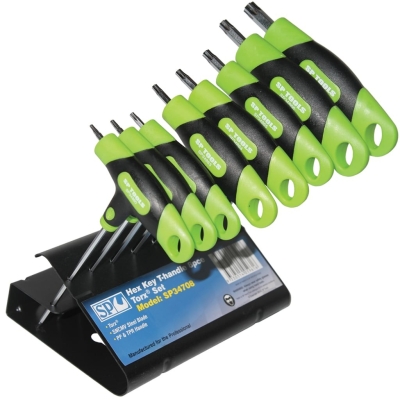 SP TOOLS T-HANDLE HEX KEY SET - TORX - 8PC SP34708