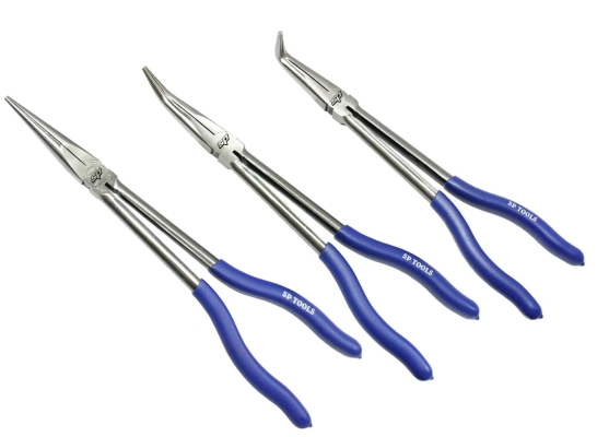 SP TOOLS LONG HANDLE PLIER SET - 275MM - 3PC SP32905