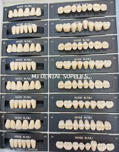 KAILI ACRYLIC TEETH 2 LAYERS - FULLSET, S SERIES