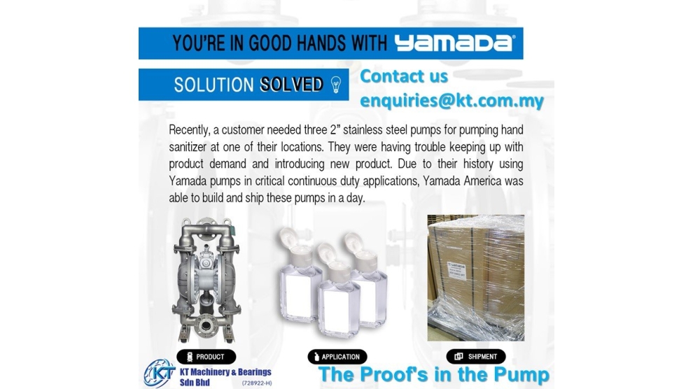 Yamada Air Operated Diaphragm Pump