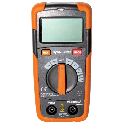 SP TOOLS DIGITAL MULTIMETER WITH TEMPERATURE GAUGE - POCKET SIZE SP62015