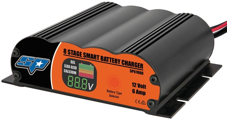 SP TOOLS 8 STAGE 6 AMP SMART BATTERY CHARGER SP61080