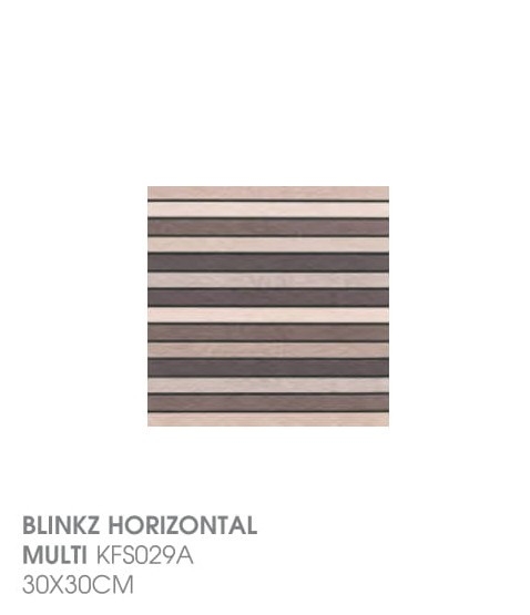 Blinkz Horizontal Multi KFS029A Tile Series Kitchen Tile Choose Sample / Pattern Chart