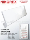 FOR WALL GONDOLA (Single Sided) SIGNAGE GONDOLA ACCESSORIES SUPERMARKET GONDOLA