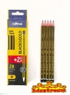 Dolphin Black&Gold 2B Graphite Pencils 12 pcs Pencil Writing & Correction Stationery & Craft