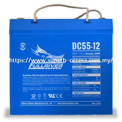 DC55-12 Deep-Cycle AGM Battery