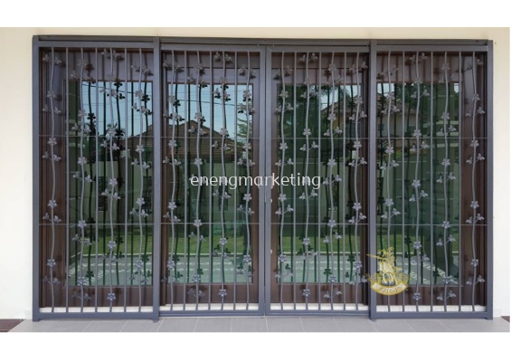 WIDG 07- W.I Sliding Door Grille