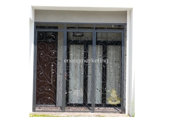 WIDG 10- Wrought Iron Folding Door Grille